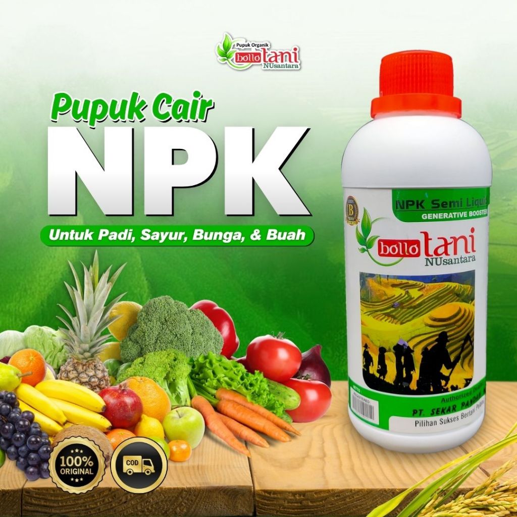 Bollo Tani Nusantara Original Pupuk NPK Buah dan Bunga Pupuk Bolo Tani Nusantara