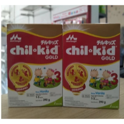 KIDmOms- Paket 2PCS Chilkid Vanila 390gr Dus Utuh / Susu Formula Bayi 1-3Tahun / Morinaga Chilkid 1-