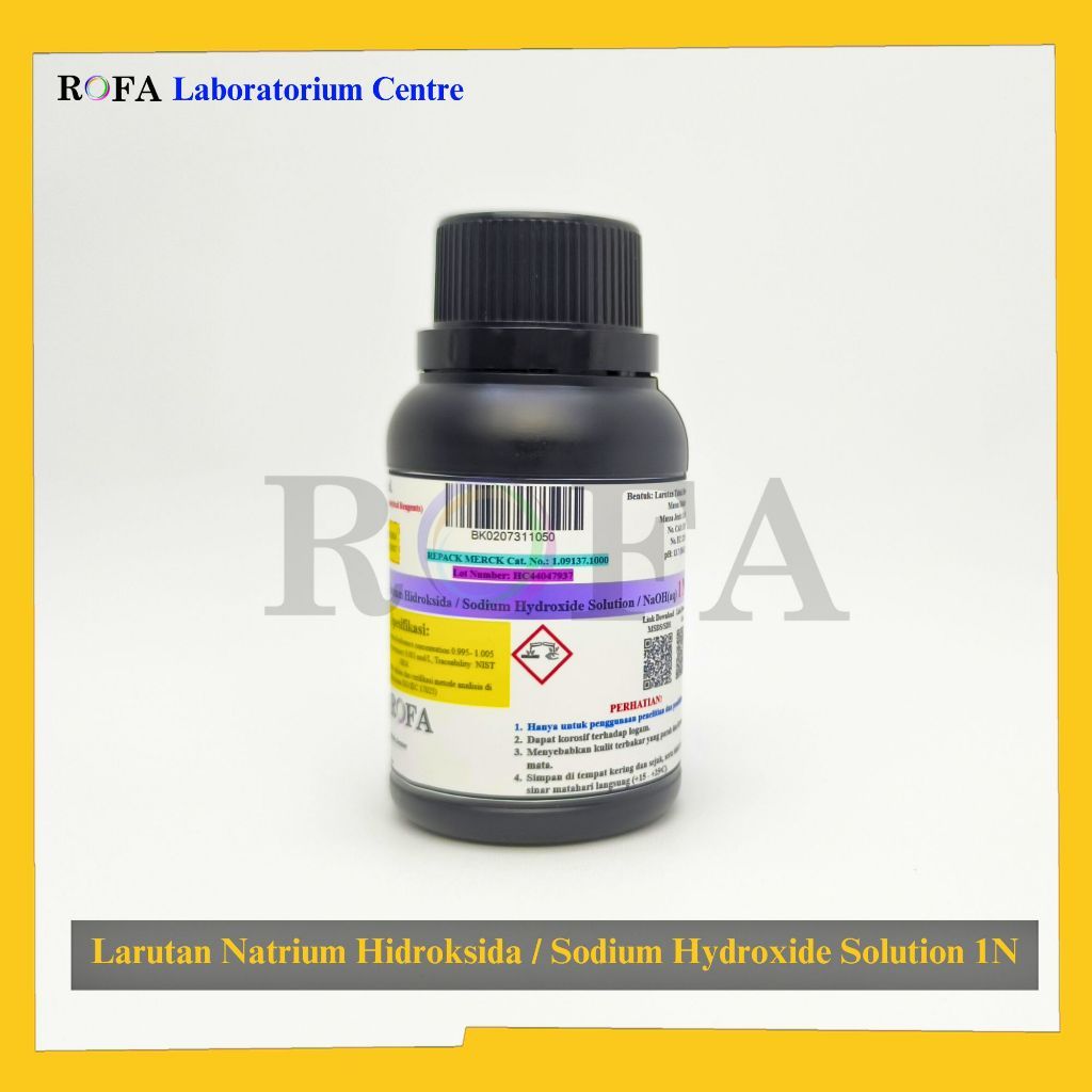 Natrium Hidroksida / Sodium Hidroksida / Sodium Hydroxide / NaOH Pro Analisis Eceran 1 Gram.