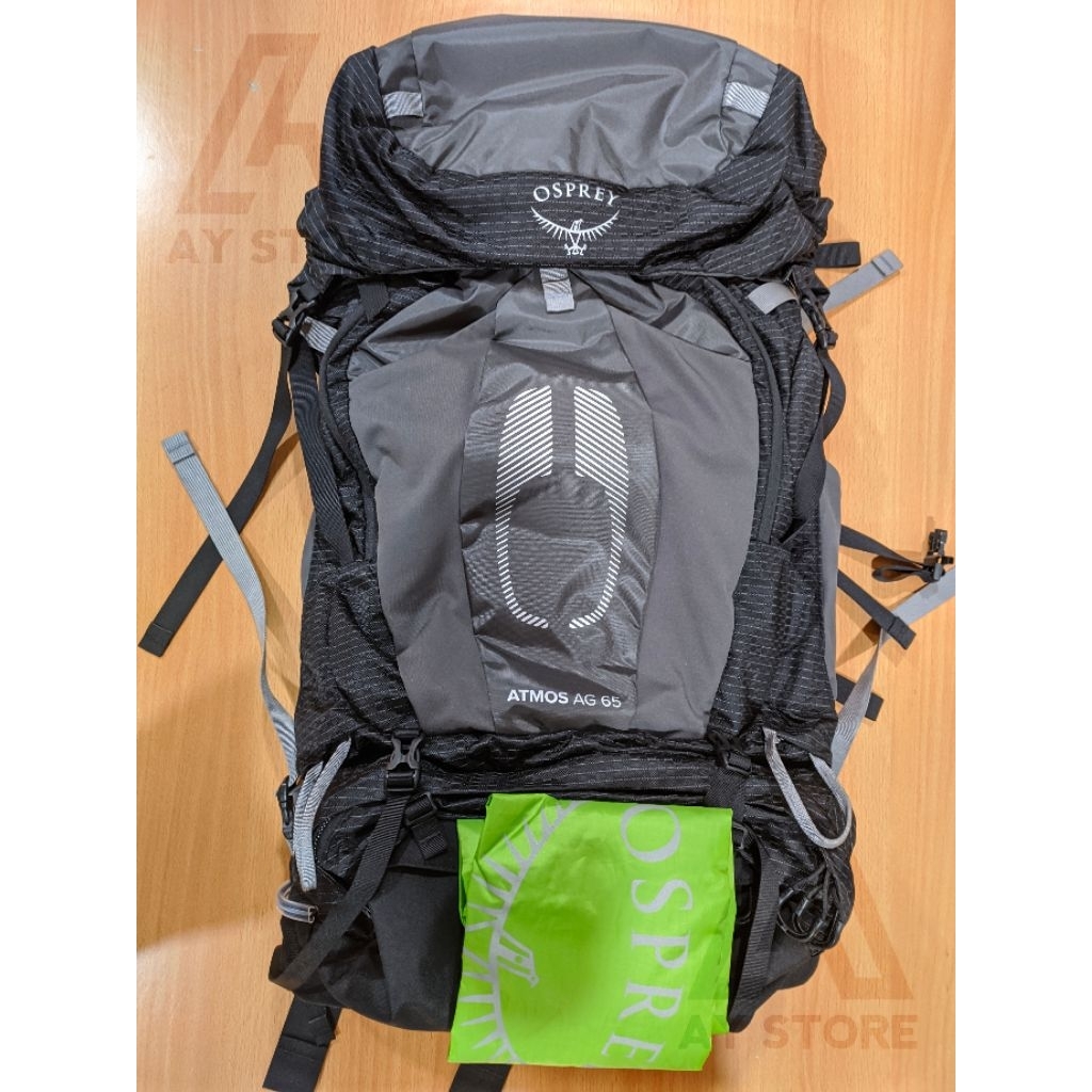 carrier Osprey Atmos AG 65L s22 hitam original resmi second