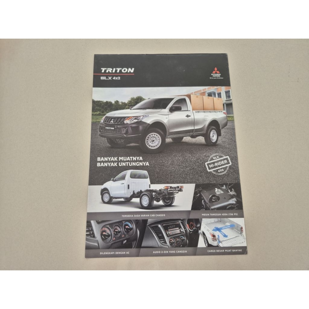 brosur katalog mobil mitsubishi triton glx hi rider 4x2 2018 flyer