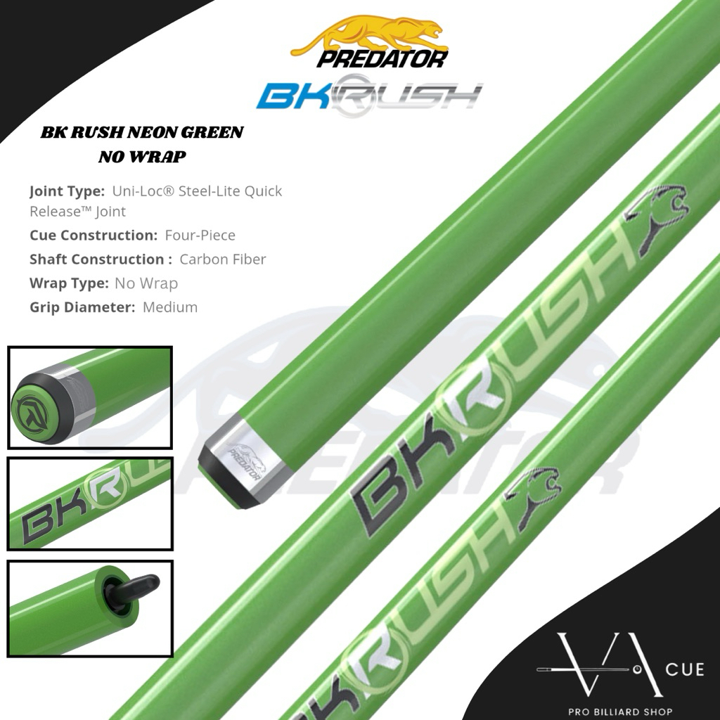 PREDATOR BK RUSH NEON GREEN NO WRAP