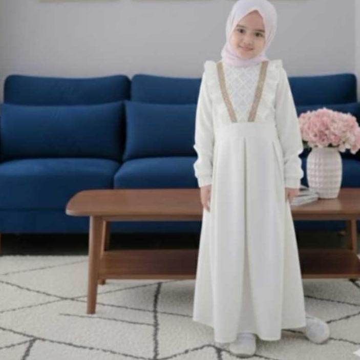 Gamis Anak Cinkle Airflow Gamis Anak bahan Crinkle Airflow Premium