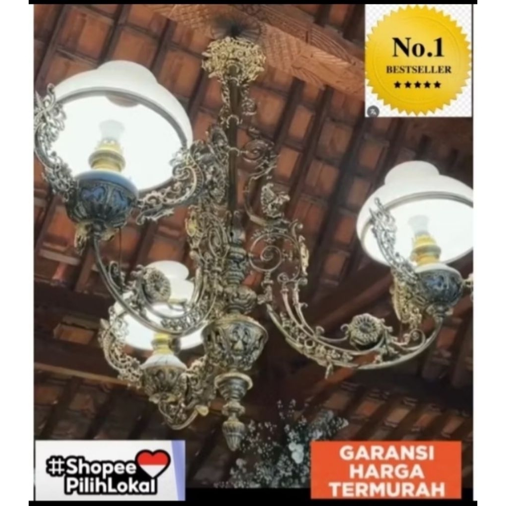 DAMAR ANTIQ...LAMPU gantung HIAS ANTIk jawa betawi bali cabang 3