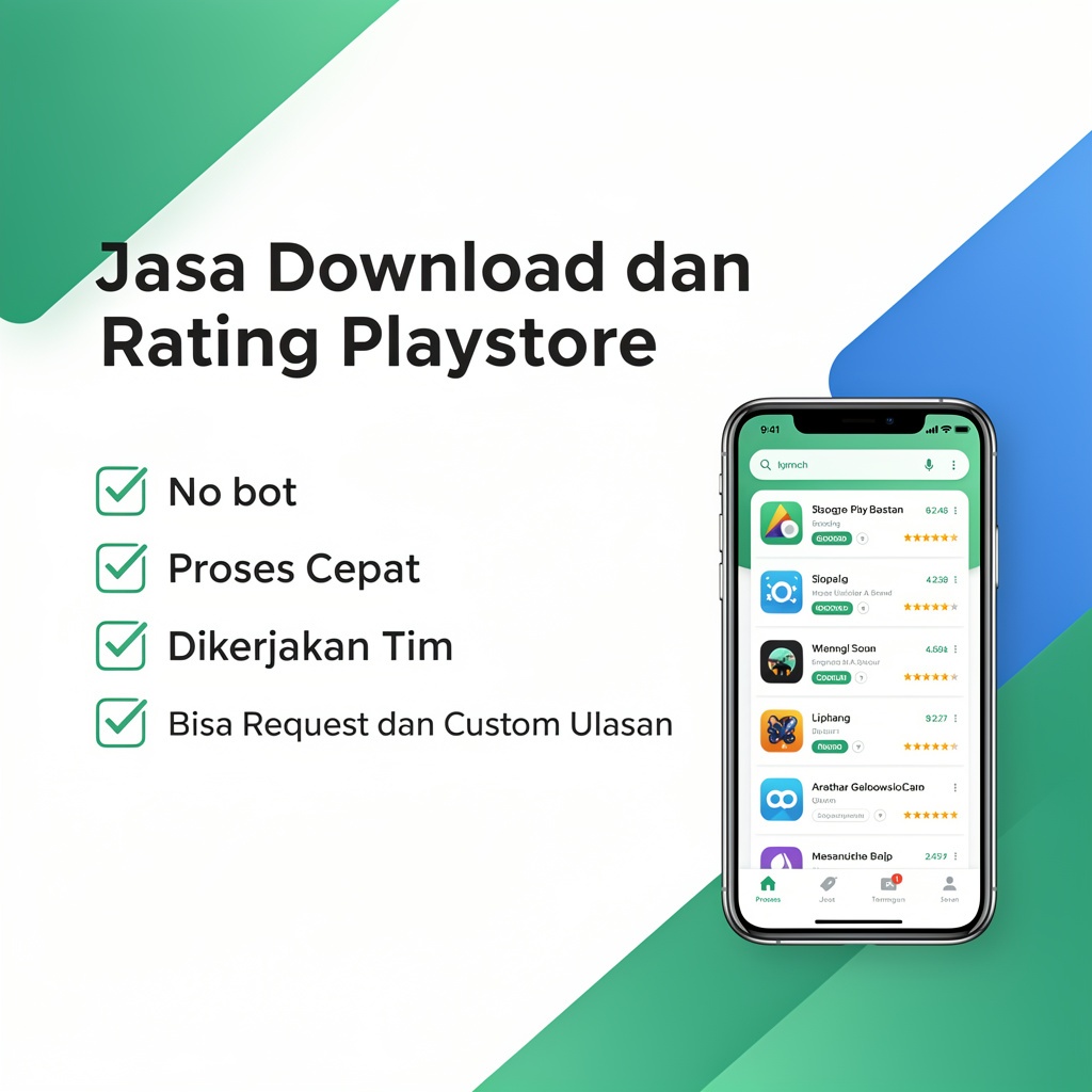 Jasa download aplikasi playstore | Review aplikasi playstore real human