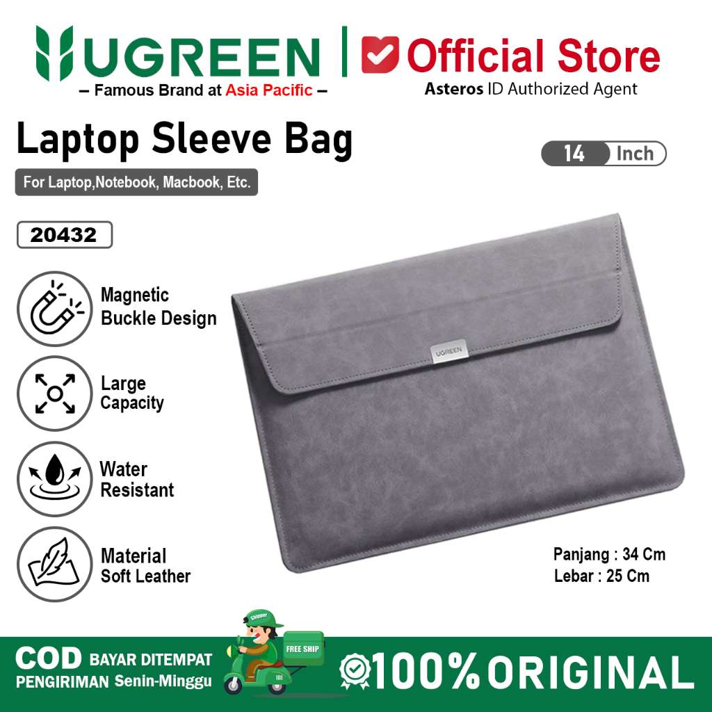 UGREEN Tas Laptop Notebook Macbook Sleeve Envelope 14-16 inch 20432