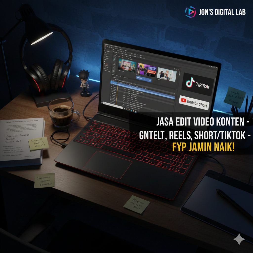 Jasa Edit Video Konten Viral - Reels, TikTok, YouTube Shorts
