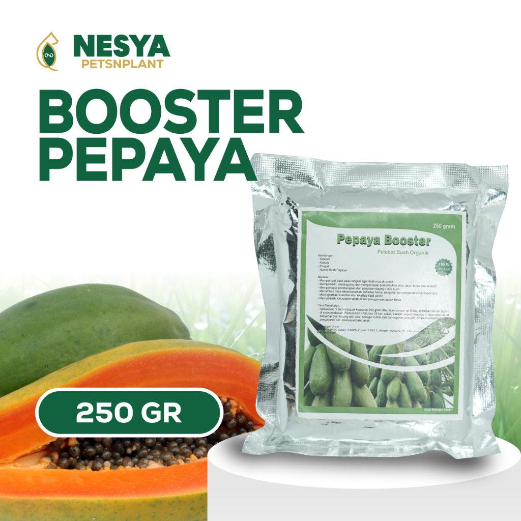 Pupuk Organik Booster Papaya Pepaya Pupuk Pelebat Pepaya Perangsang Buah Anti Rontok