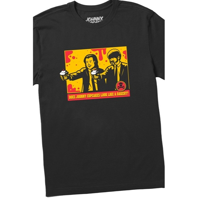 JOHNNY CUPCAKES HITMEN SIZE L T SHIRT