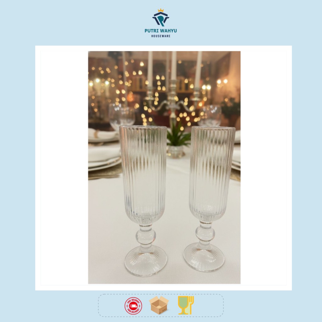 Elegant Long-Stem Wine Glass 150 ml | Gelas Wine Tinggi Premium