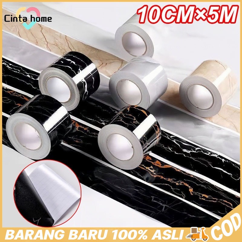 Wallpaper Sticker Border List Stiker Dekorasi Glossy Premium Anti Air Border Sticker Keramik Border 