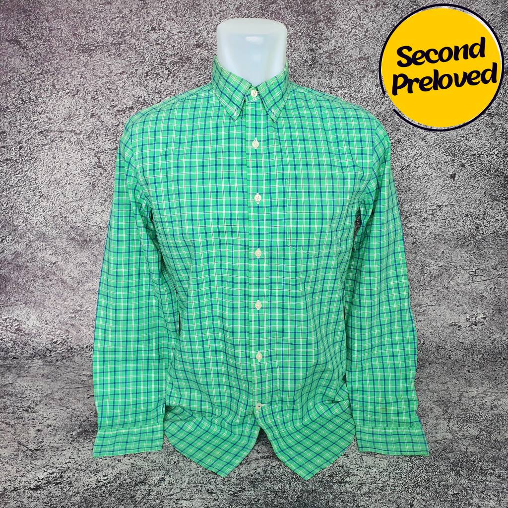 Baju Kemeja Panjang AMERICAN EAGLE - Size S sd M / Lebar 52 cm - Original - Second