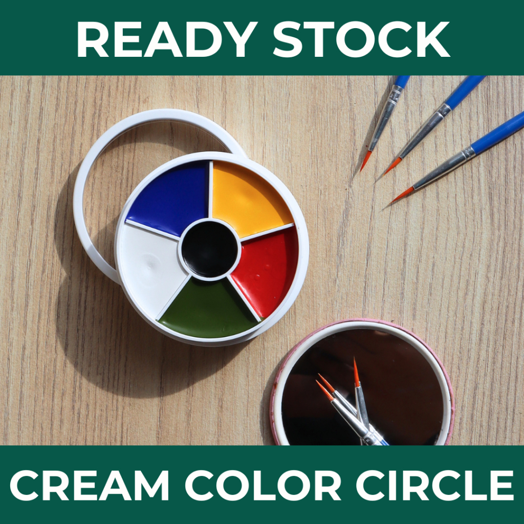 [READY] CREAM COLOR CIRCLE | PALET MAKEUP KRIM | PALET MAKEUP PROFESIONAL | SFX MAKEUP | HALLOWEEN M