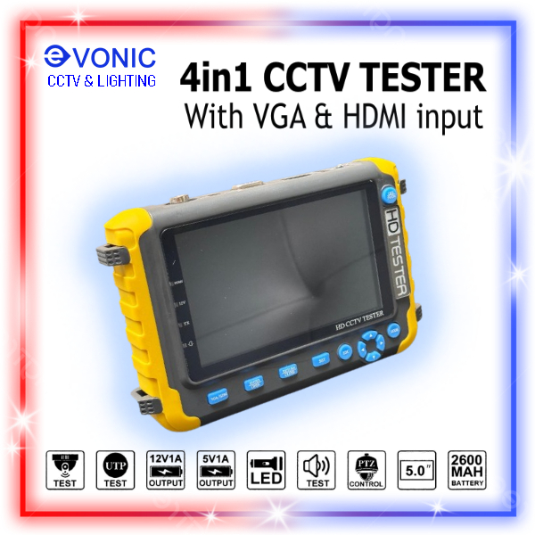 CCTV Analog Tester 4in1 HDMI VGA Input
