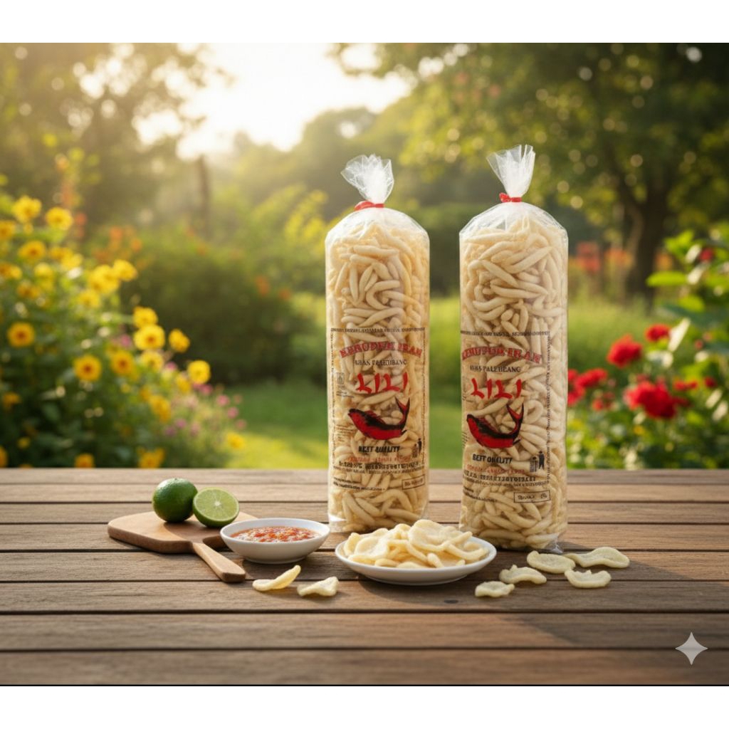 KERUPUK IKAN LILI GABUS 500GR KHAS PALEMBANG