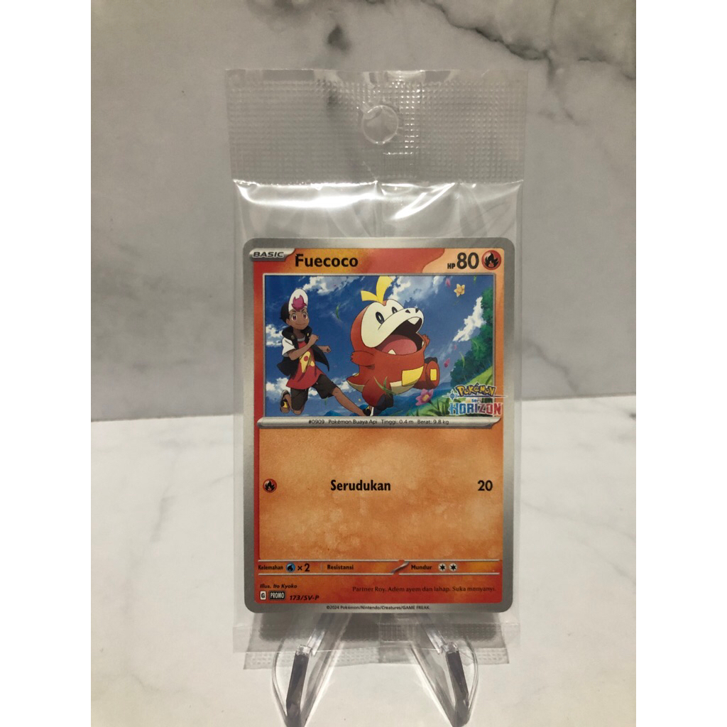 fuecoco promo card seri horizon pokemon tcg indonesia