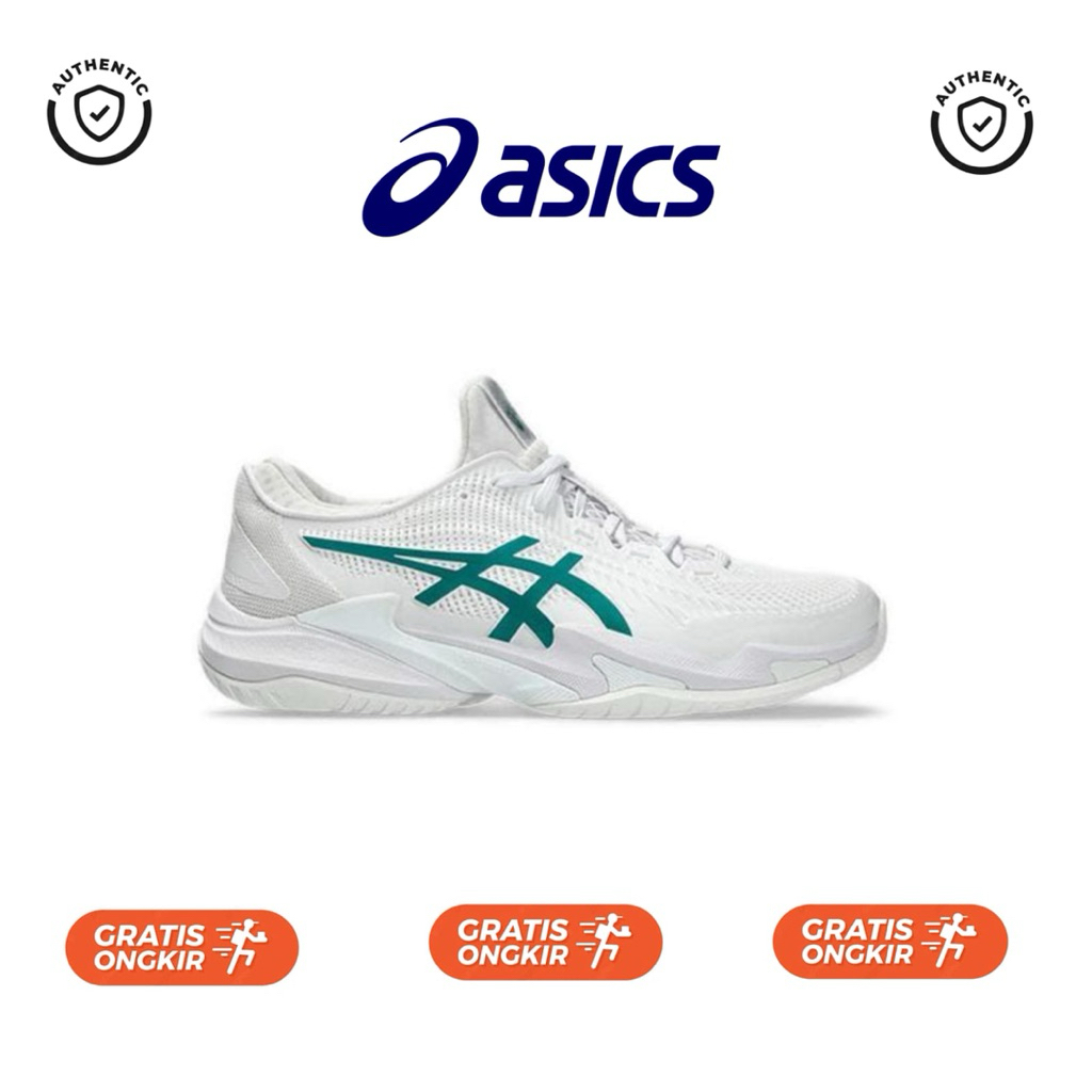 Asics Court FF 3 Novak White Green Tennis Shoes