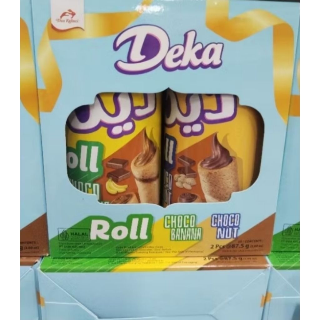 Deka Wafer Roll 87.5gr isi 2 Kaleng - Deka isi 2 Wafer Roll