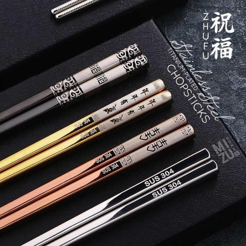 Grosir Sumpit Stainless Steel Chopsticks Sumpit Stainless Korea Asli