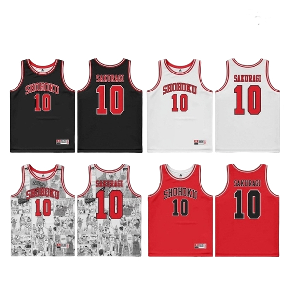 JERSEY BASKET SAKURAGI #10 SHOHOKU SLAM DUNK