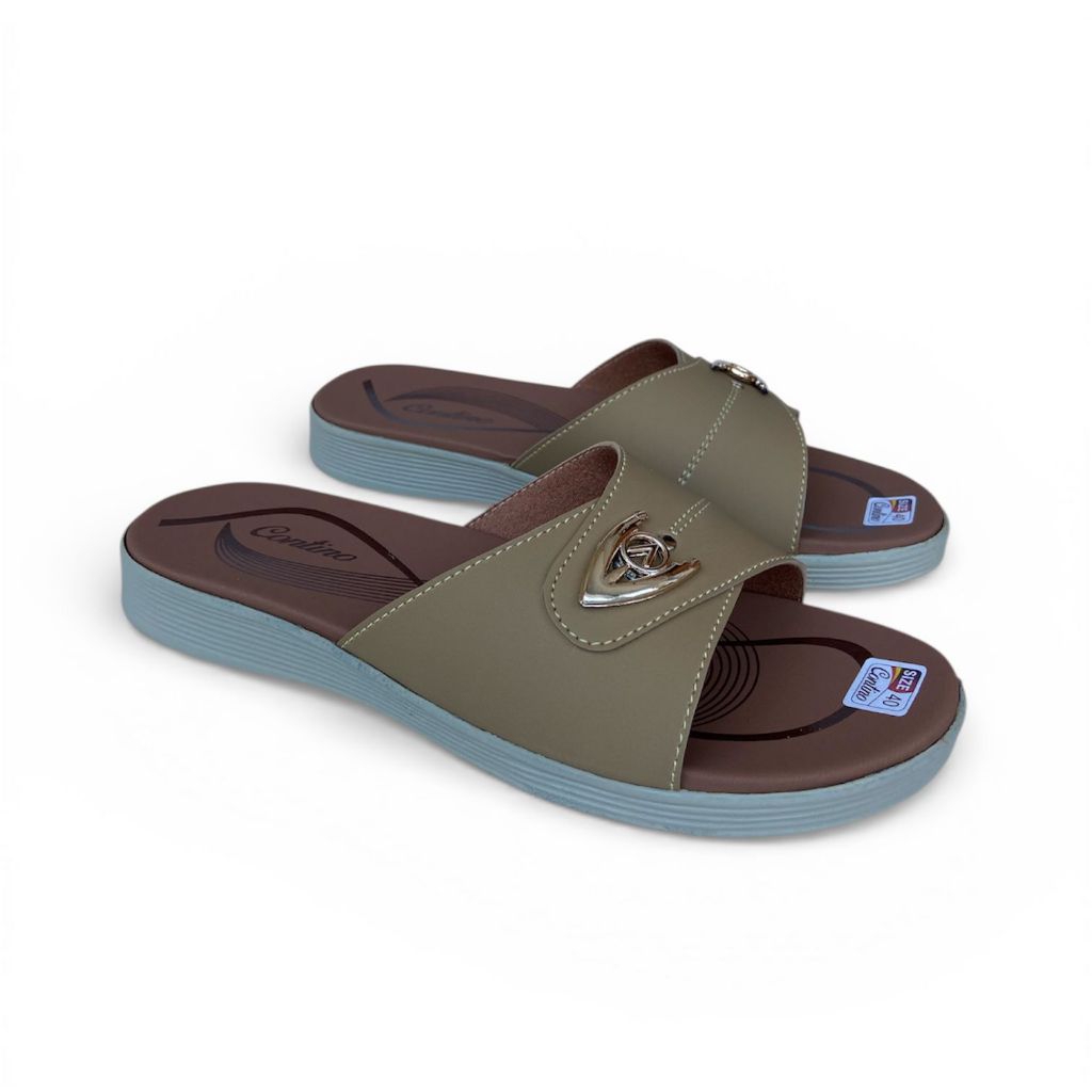 Contino Sandal Wanita - Sandal Slop Wanita - Sandal Kulit Wanita - Sandal ibu-ibu