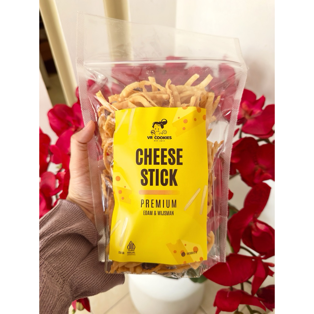 Cheese Stick Premium 250gr | Keju Edam, Parmesan & Wijsman | Kue Lebaran | Renyah