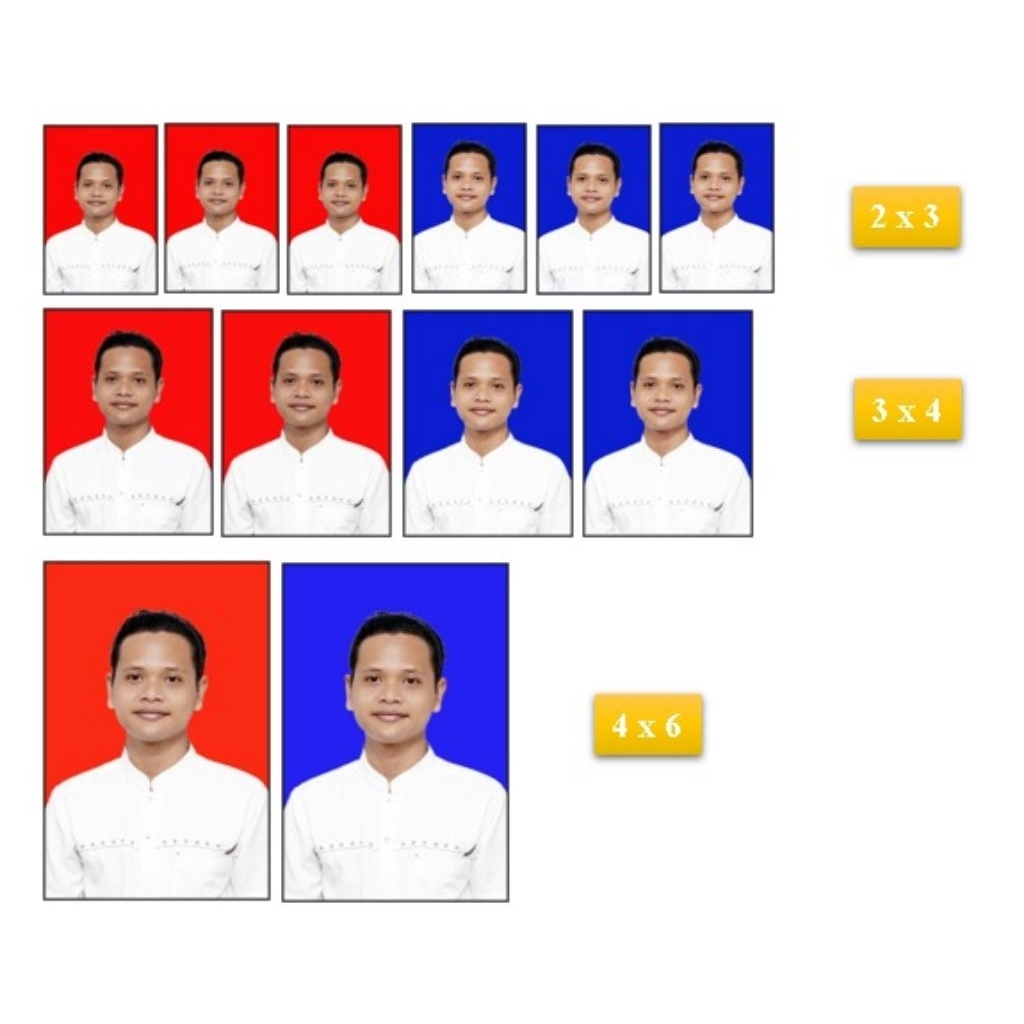 cetak foto, 2x3, 3x4, 4x6