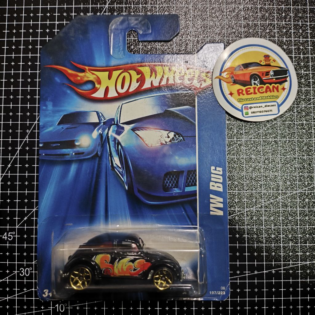 HOT WHEELS BLUE CARD - VW BUG | #197 VW BUG