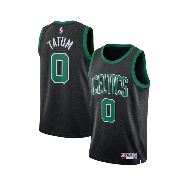 JERSEY BASKET TATUM #0 CELTICS HITAM