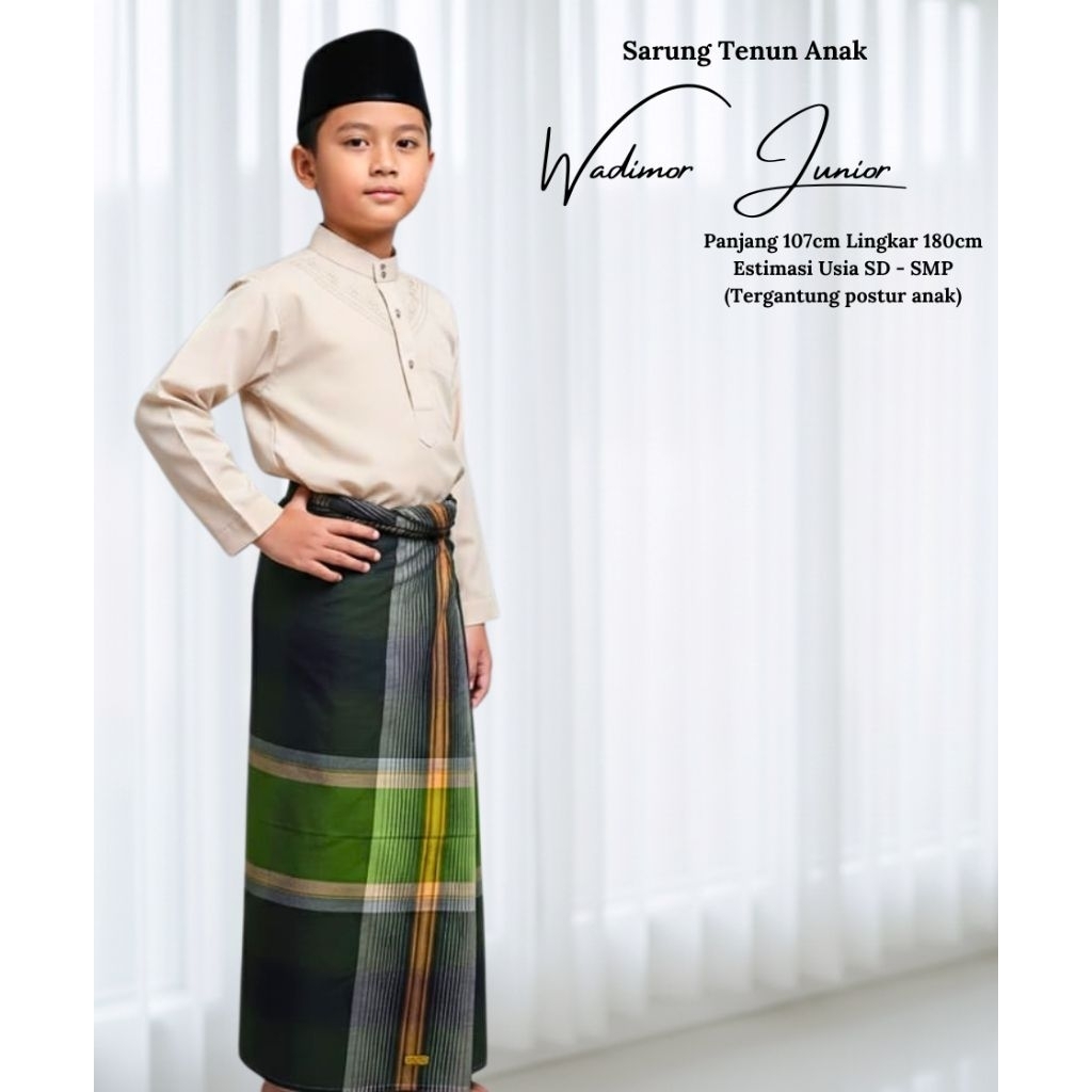 Sarung Anak Katun Tenun seri Wadimor Junior