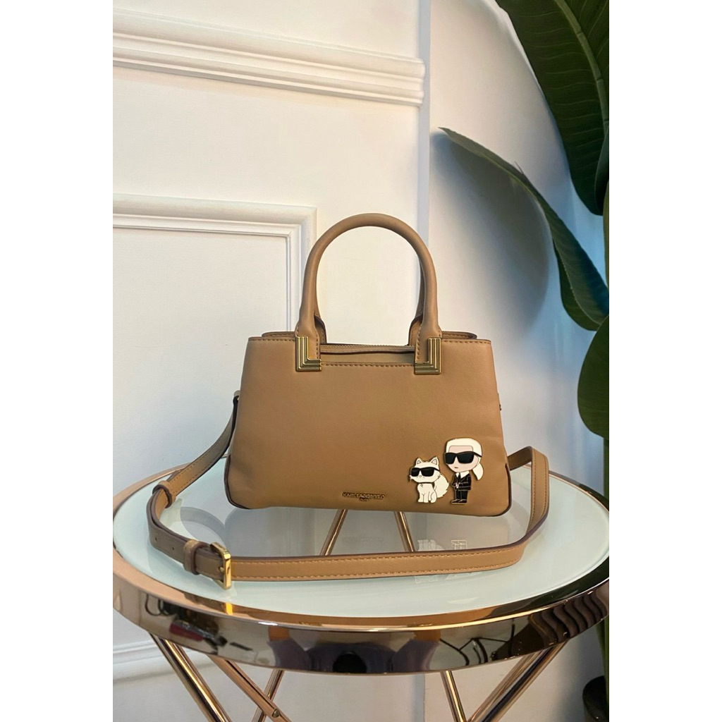 Tas Karl Lgfld Merible Crossbody Vicuna nwt Authen