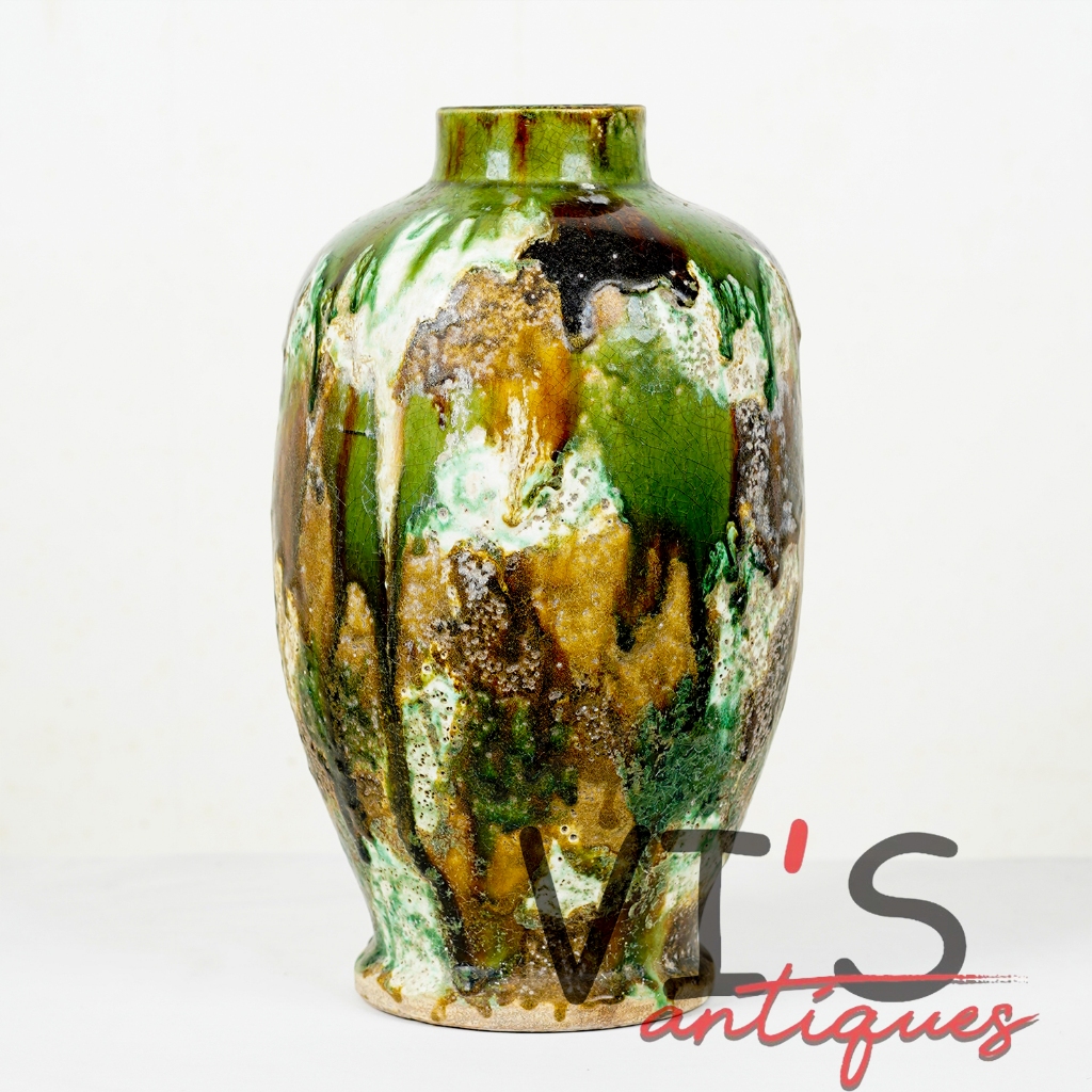 Pot Dynasty 3 Color Guci Keramik Antik Kuno Asli Cina