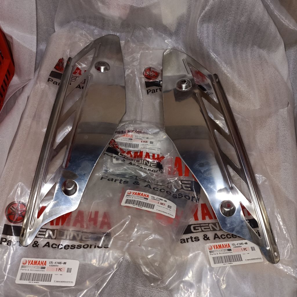 cover list lantai garnis set baut accesories plat stainless step board 5TL Yamaha Mio Smile Sporty O