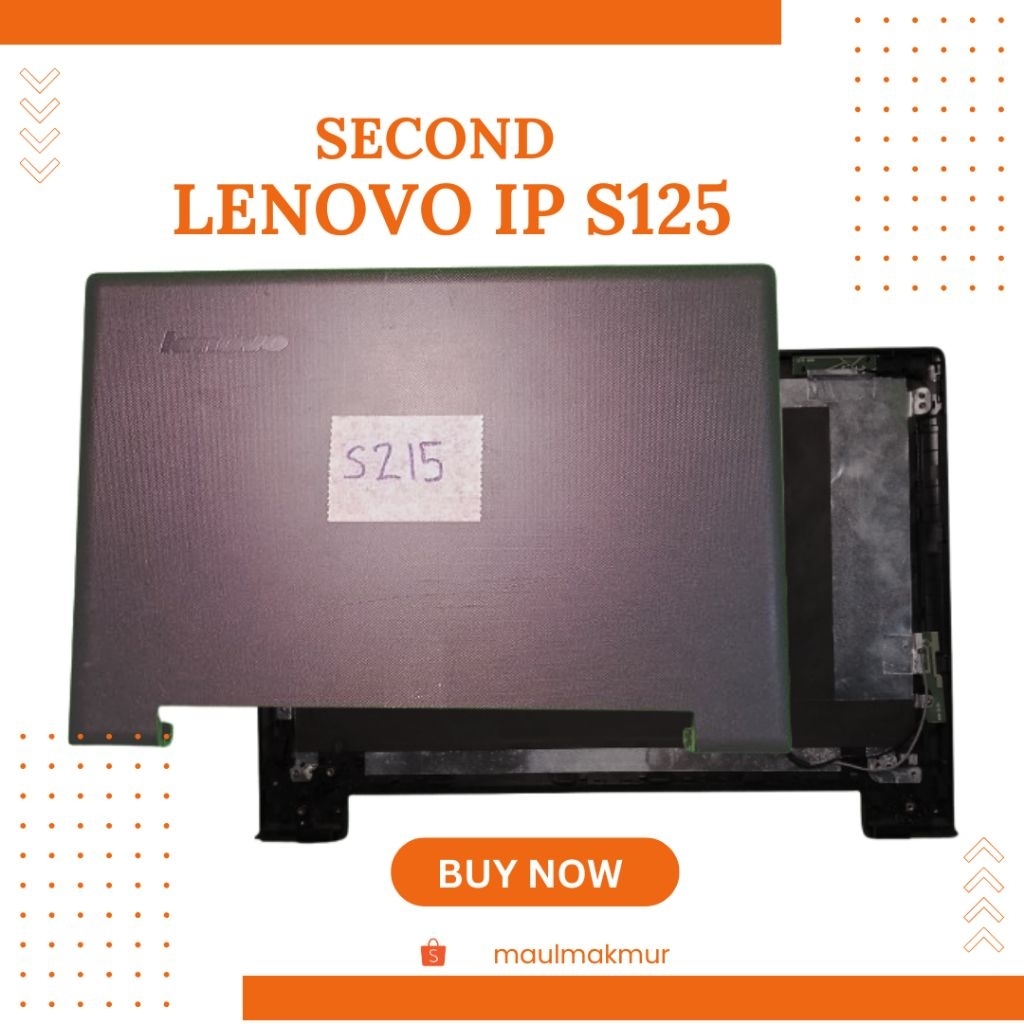 SECOND Casing Laptop Hardcase Lenovo Ideapad S215 | Case A Bagian Belakang Layar LCD LED Laptop