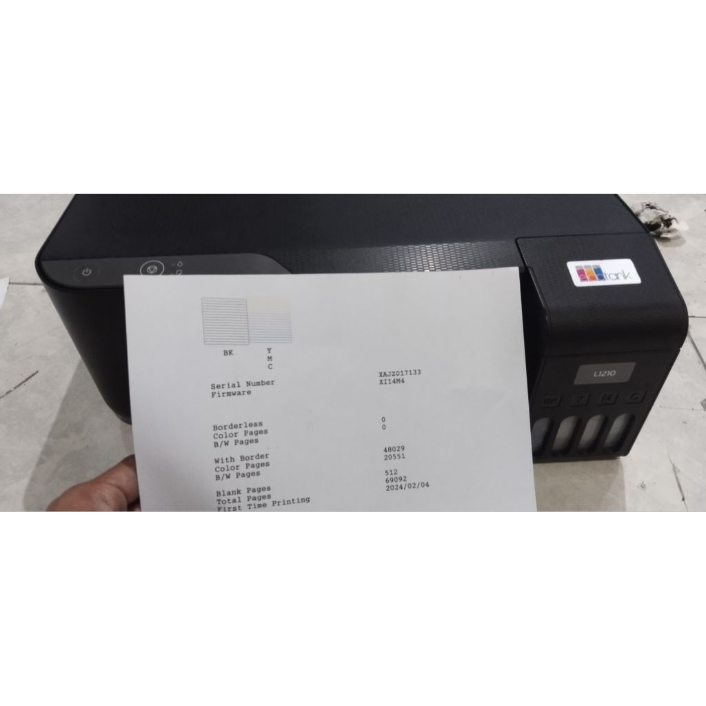 epson L1210 second normal