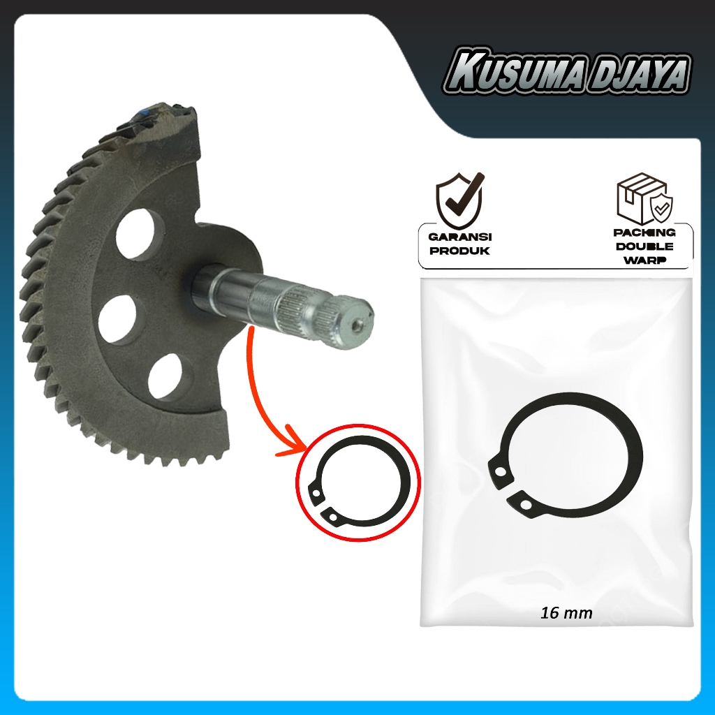 CIRCLIP 16MM AS GIGI KAMPAK BEAT GENIO SCOOPY SPACY VARIO KARBU FI ESP 110 125 150