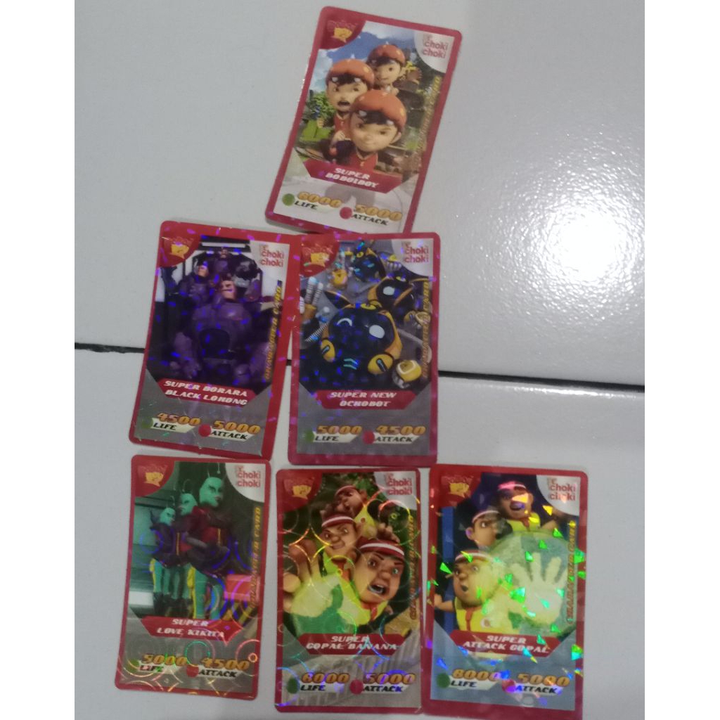 [RARE] Kartu Choki Choki BoBoiBoy 2016 - Kondisi Mulus/Like New