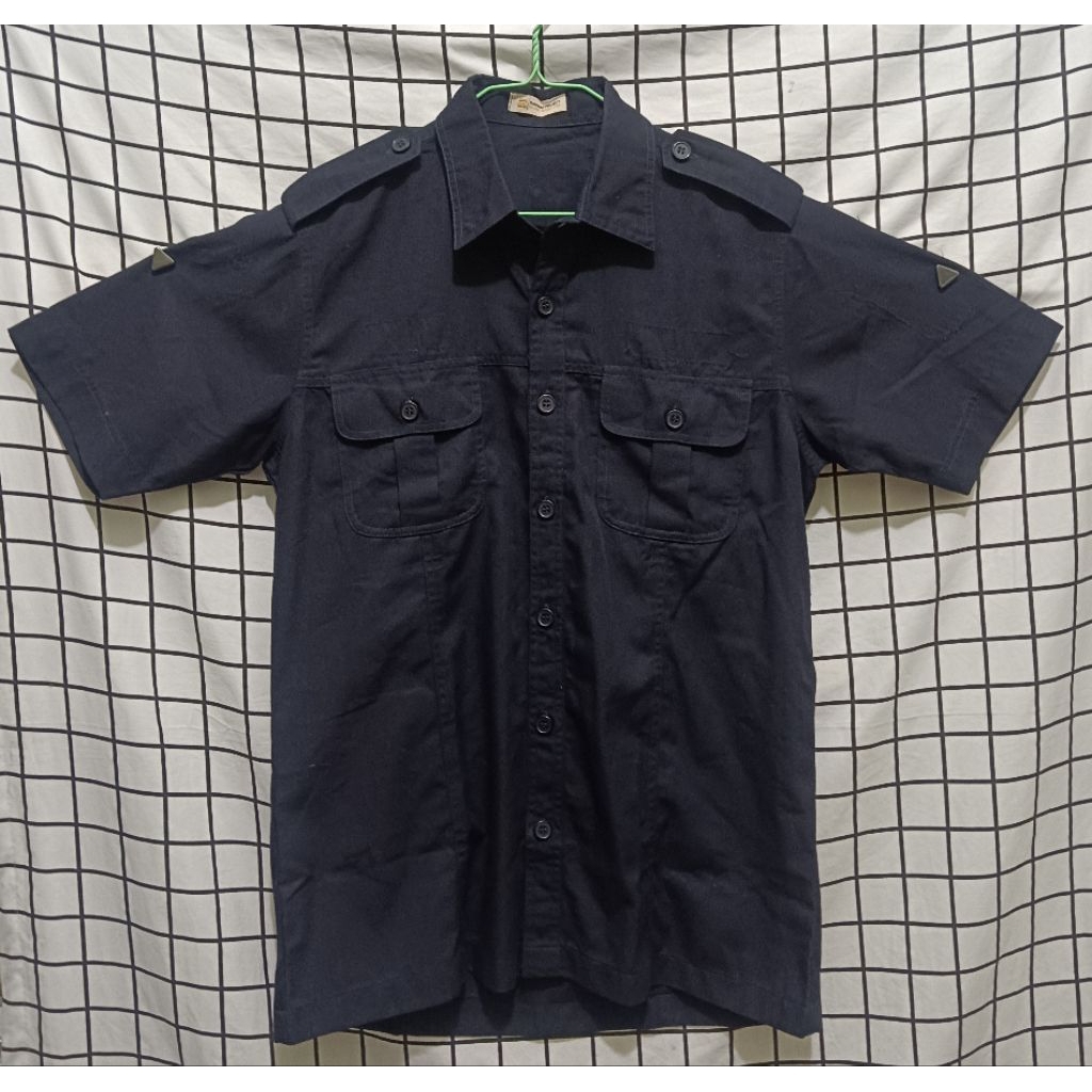 Baju PDL Pria Biru Dongker/Gelap