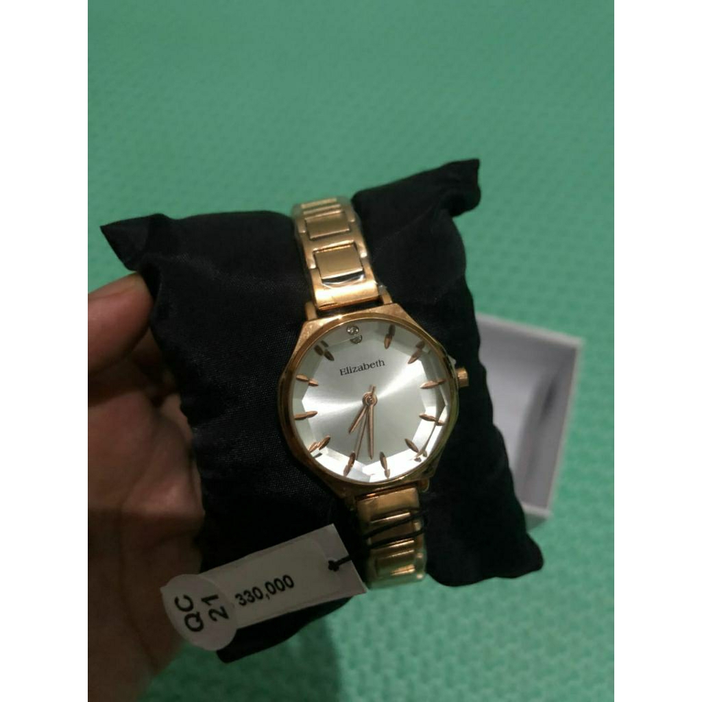 Jam Tangan Elizabeth Ori 100% Store warna Rose Gold Jam Tangan Wanita