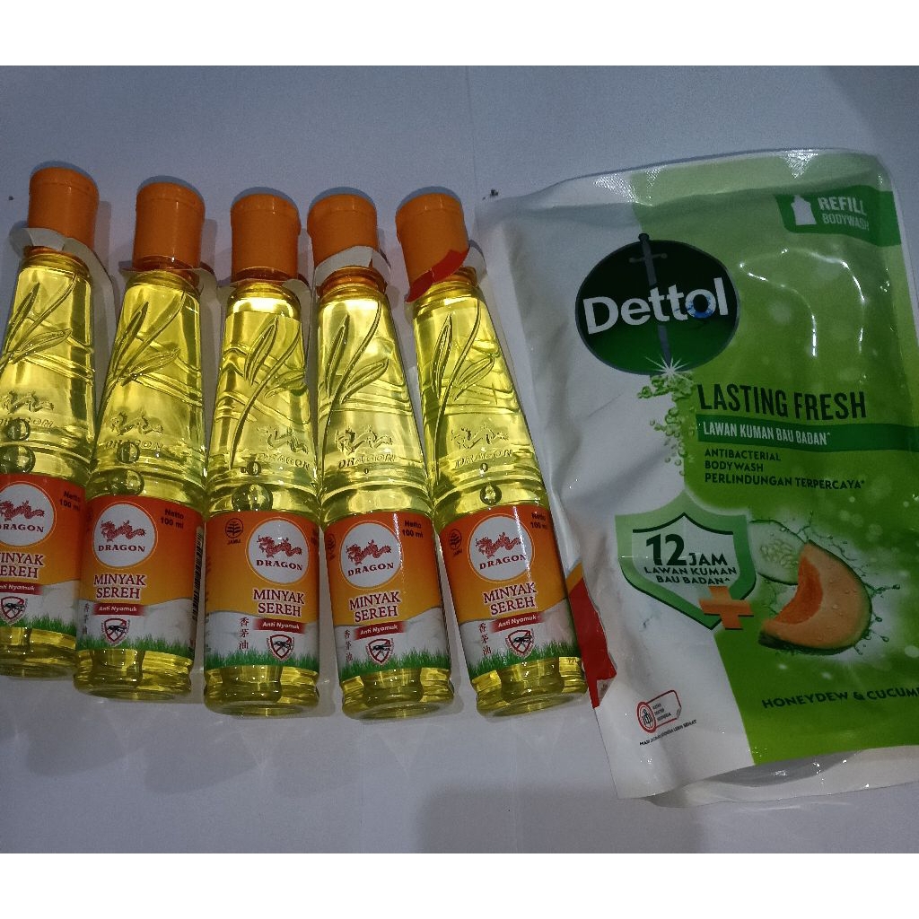 GRATIS minyak sereh 5 botol 100 ml gratis dettol 370 gr body wash