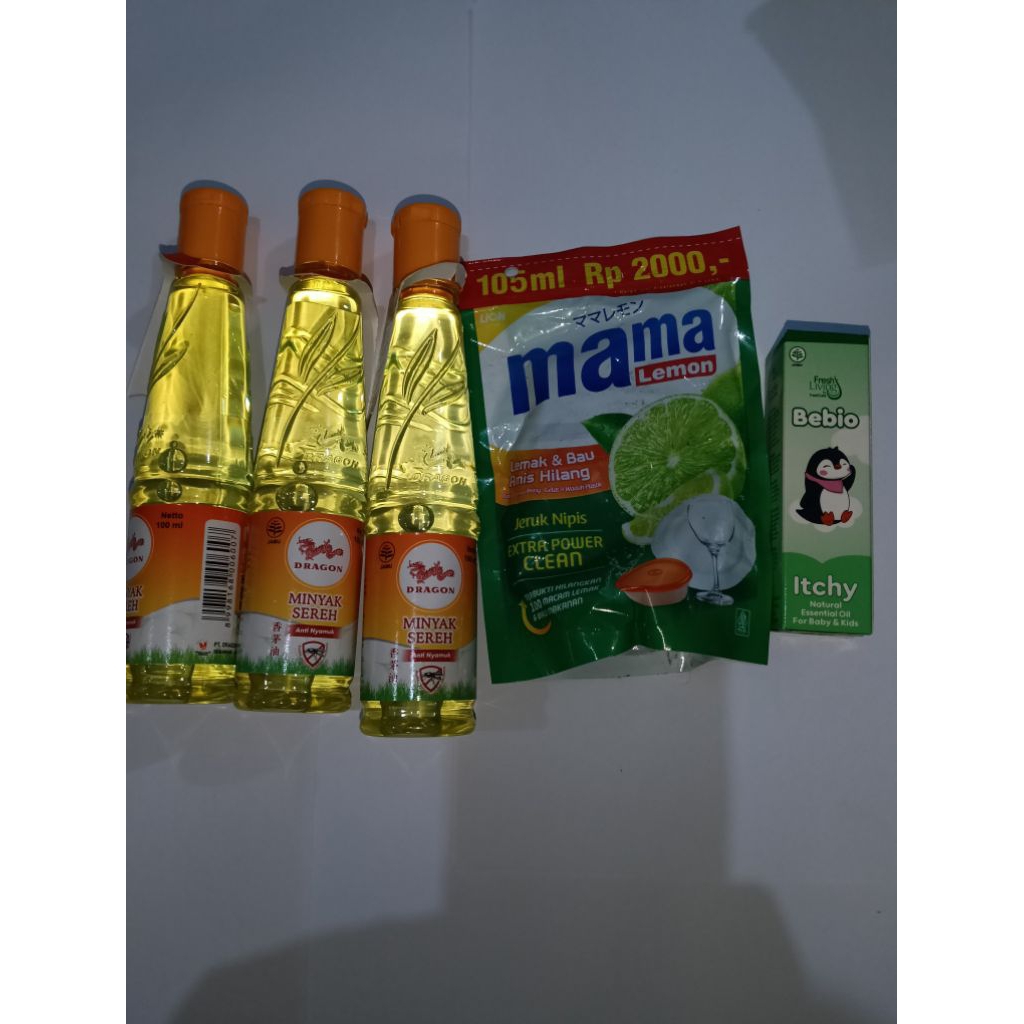 GRATIS beli minyak sereh 3 botol 100 ml gratis mama lemon dan bebio minyak angin