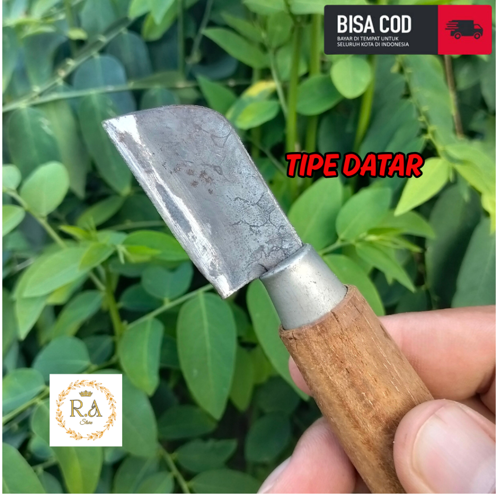 TIPE DATAR Pisau Stek Okulasi Tanaman Bonsai Super Tajam - Pisau Serut Bambu Layang Layang - Pisau B