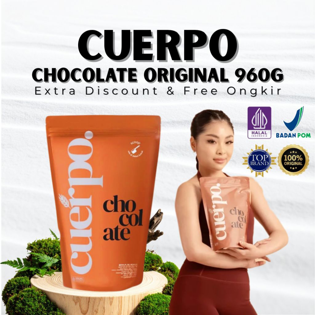Cuerpo Rasa Cokelat Susu Gemuk Badan Penambah Nafsu Makan Isi 960g Halal Bpom