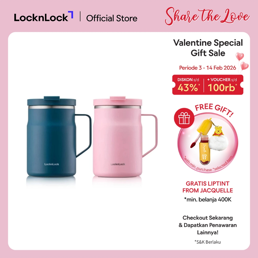 LocknLock Tumbler Metro Sealed Mug 475ml - LHC4263