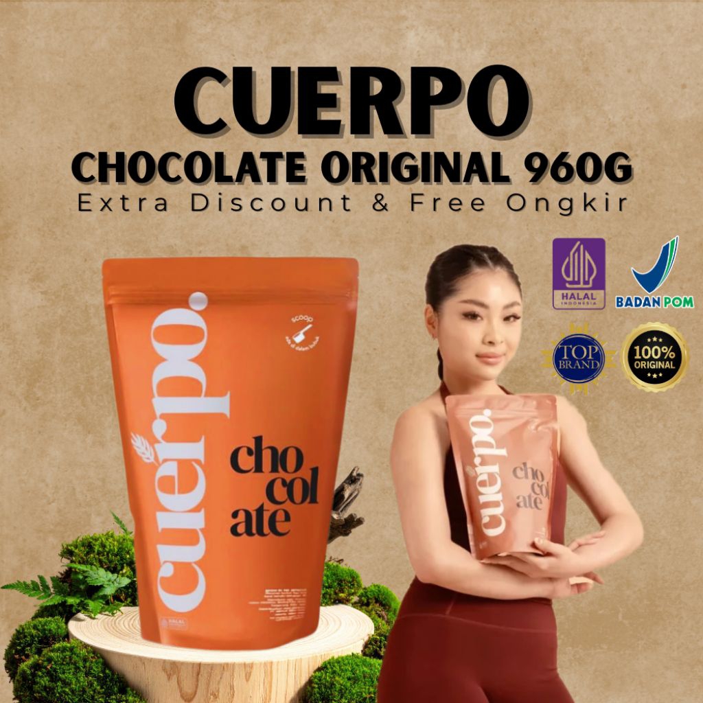 Susu Penggemuk Badan Cuerpo Rasa Cokelat Isi 960g Original Bpom