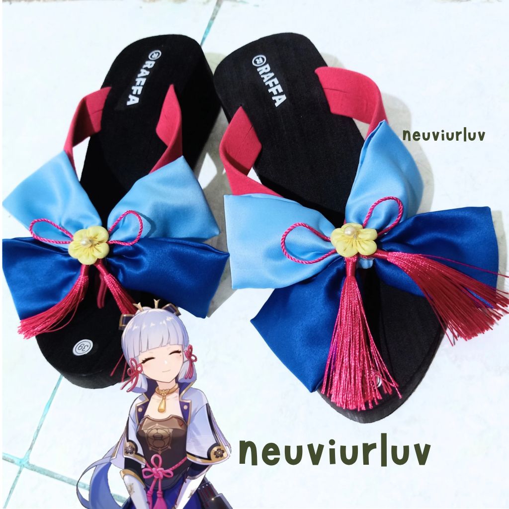 Handmade Sandal Ayaka Kamisato Geta Ayaka Genshin Impact Cosplay