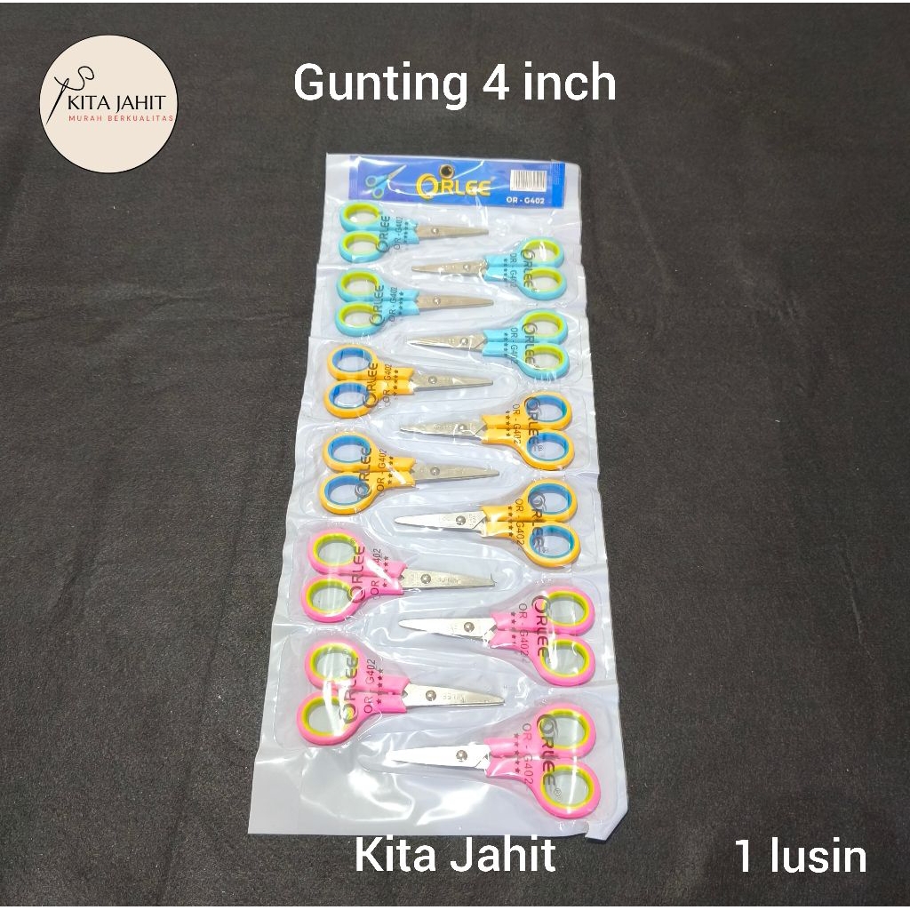 Gunting Serbaguna/ Gunting 4 inch/ Gunting Kecil (1 lusin)