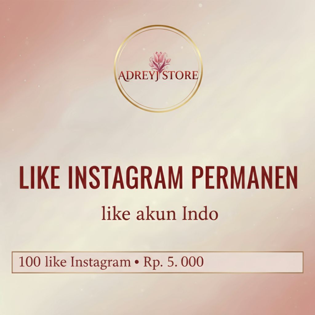 LIKE IG PERMANEN ( Akun Indo )