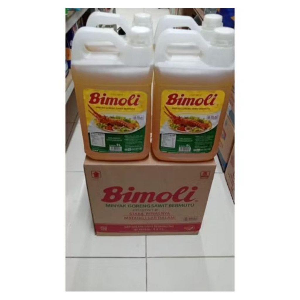 KHUSUS INSTAN Minyak Goreng Bimoli 5 Liter 1 DUS ISI 4JERIGEN