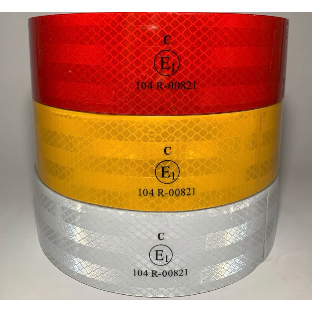 Stiker Reflektor Uji kir Dishub Scotlight 3M - merah